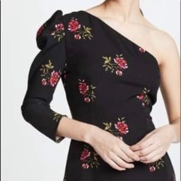 Valencia and Vine one shoulder rose mini dress - Picture 2 of 6